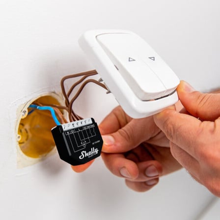 Shelly Wave Shutter Z-Wave Enerji Ölçümlü Akıllı Panjur ve Perde Kontrol Rölesi