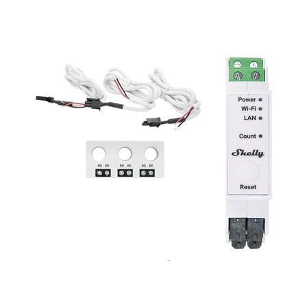 Shelly Pro 3EM-3CT63 63A Üç Fazlı Akıllı Enerji Ölçer