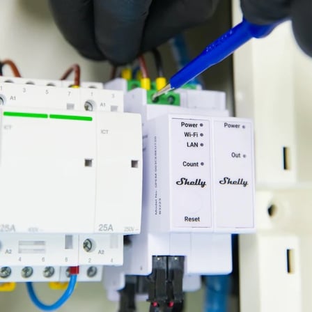 Shelly Pro 3EM-3CT63 63A Üç Fazlı Akıllı Enerji Ölçer