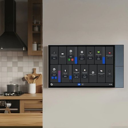 Shelly Wall Display XL Siyah 10,1 İnç Dokunmatik Akıllı Ev Kontrol Paneli