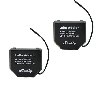 Shelly LoRa Add-on 2'li Paket Gen3 ve Gen4 Uyumlu Uzun Menzilli İletişim Modülü
