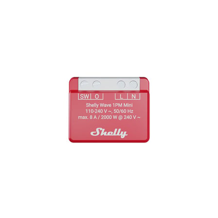 Shelly Wave 1PM Mini LR Güç Ölçümlü Z-Wave Akıllı Röle