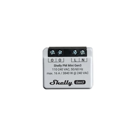 Shelly PM Mini Gen3 16A Wi-Fi Akıllı Enerji Ölçüm Modülü