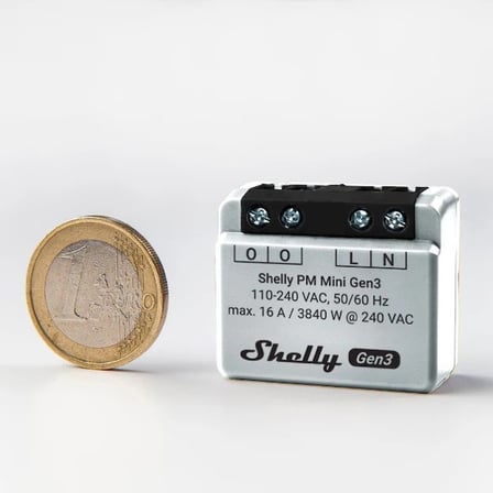 Shelly PM Mini Gen3 16A Wi-Fi Akıllı Enerji Ölçüm Modülü