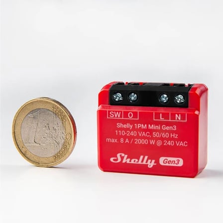 Shelly 1PM Mini Gen3 Enerji Ölçümlü Akıllı Röle