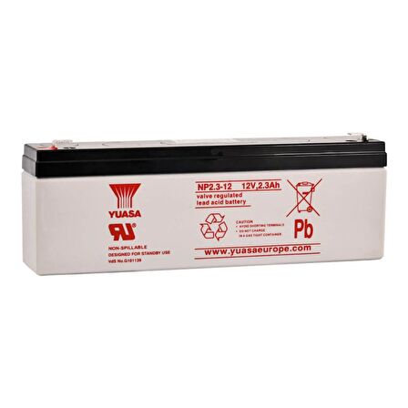 Yuasa 12 V 2.3 Ah Bakımsız Kuru Akü
