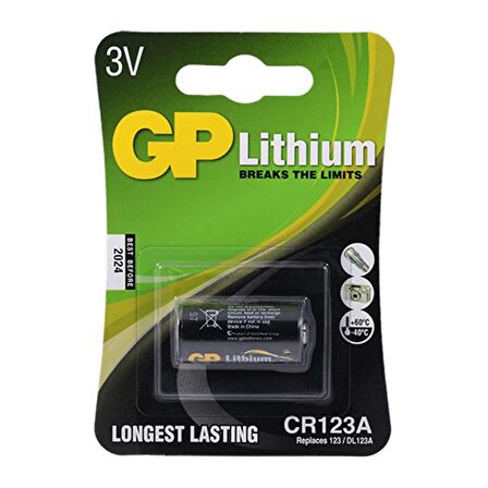 GP CR123A 3V Lithium Photo Pil