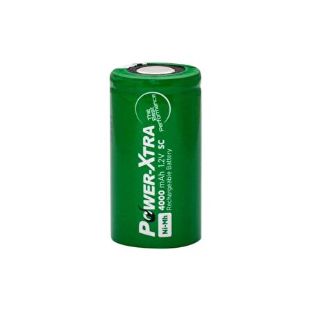 Power-Xtra 1.2V NI-MH SC 4000 mAh PVC Şarjlı Pil