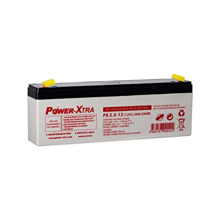 Power-Xtra 12V 2.3 Ah Bakımsız Kuru Akü