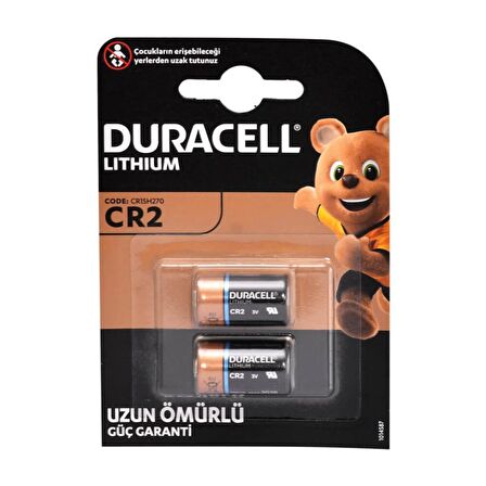 Duracell CR2 Ultra M3 3V Pil 2li