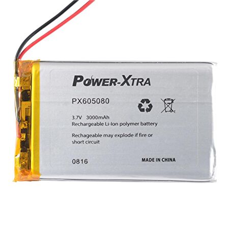 Power-Xtra PX605080 3000 mAh Li-Polymer Pil