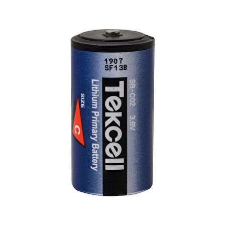 Tekcell 3.6V SB-C02 - C Boy Li-SOCI2 Lithium Sayaç Pili