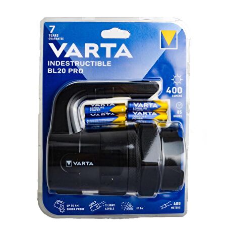 Varta 18751 Indestructible BL20 Pro 6W Led Fener 6AA