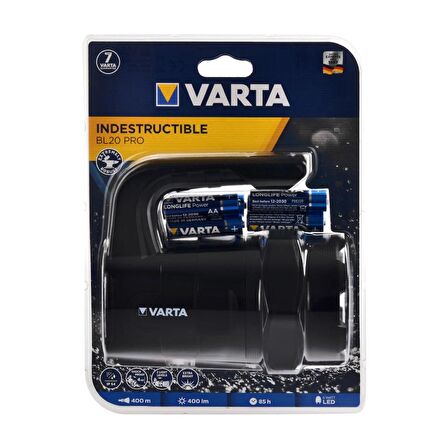 Varta 18751 Indestructible BL20 Pro 6W Led Fener 6AA