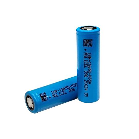 Molicel INR-18650-M35A - 3.7V 3500 mAh Li-ion Şarjlı Pil -10A