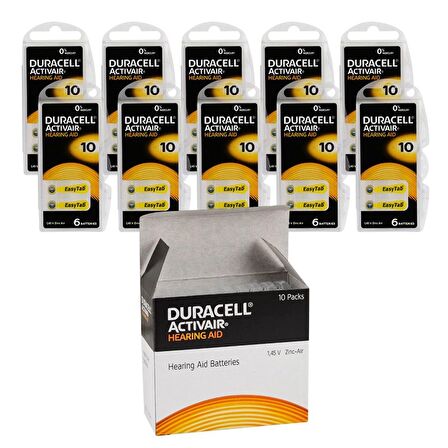 Duracell Activair 10 Kulaklık Pili 6lı Blister - 10lu Paket