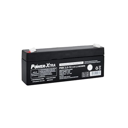 Power-Xtra EcoLead Series - PXEC2.3-12 - 12V 2.3 Ah Kuru Akü