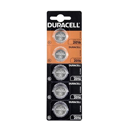 Duracell CR2016 3V Lityum Pil 5li