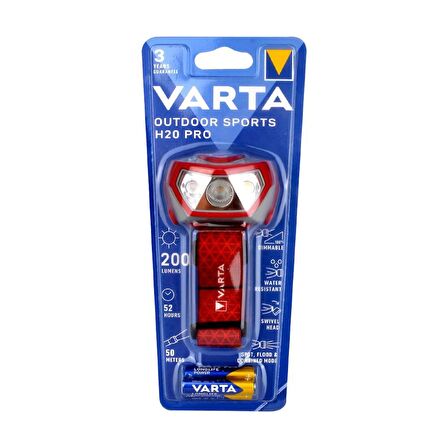 Varta 17650 Outdoor Sports H20 Pro Kafa Feneri 3AAA