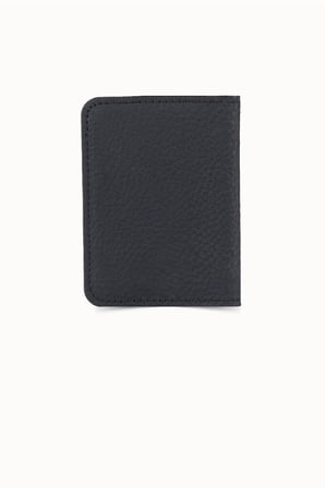 Guard Minimal Siyah Mat Deri Kartlık