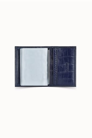 Guard Lacivert Croco Desenli Lastikli Spor Kartlık