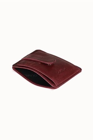 Guard Dikey Crazy Bordo Deri Kartlık