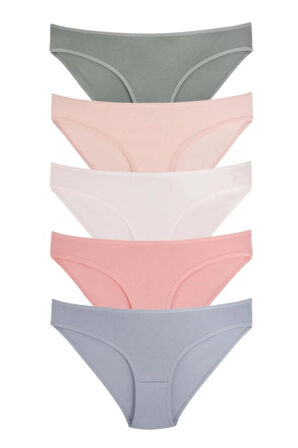 Vos Versa KozaBiat Kadın İç Giyim 5'li Bikini Karışık Renk - S, M, L VKB1010