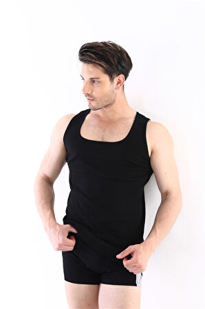 Erkek Ribana Siyah Atlet 775