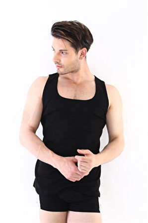 Erkek Ribana Siyah Atlet 775