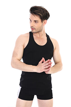 Erkek Ribana Spor Siyah Atlet 915