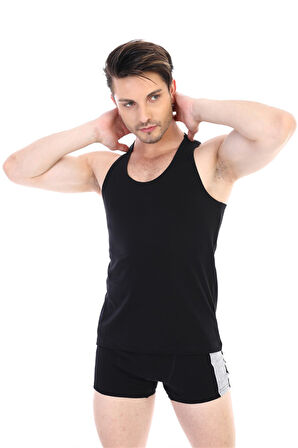 Erkek Ribana Spor Siyah Atlet 915