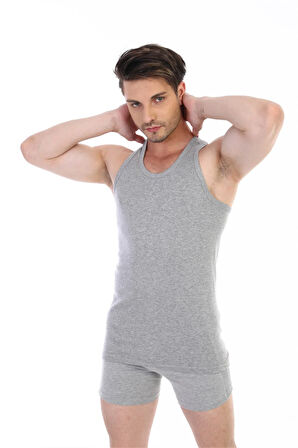 Erkek Ribana Spor Gri Atlet 915