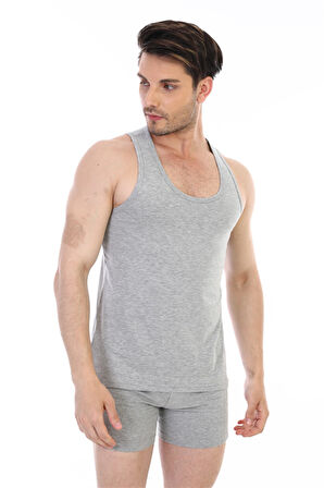 Erkek Elastanlı Gri Atlet 917