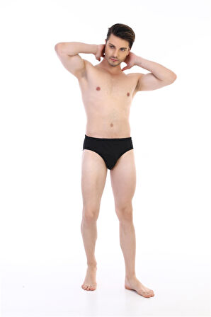 Erkek Süprem Siyah Slip 741