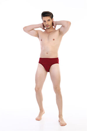 Erkek Süprem Bordo Slip 741
