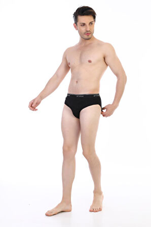 Erkek Ribana Klasik Siyah Slip 870
