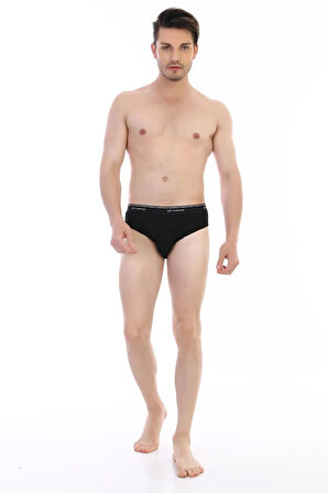 Erkek Ribana Klasik Siyah Slip 870