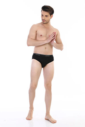 Erkek Ribana Klasik Siyah Slip 870