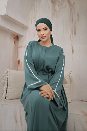  NİSSRA GİZLİ PATLI BİYELİ ABAYA KOL FERACE NSR505801