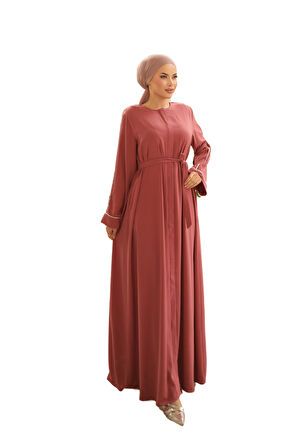  NİSSRA GİZLİ PATLI BİYELİ ABAYA KOL FERACE NSR505801