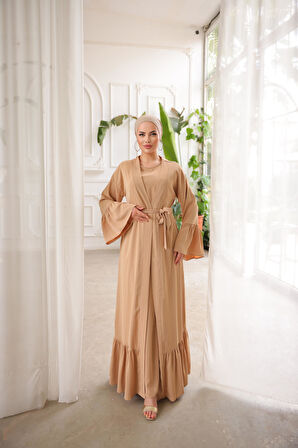 NİSSRA  FIRFIRLI İKİLİ TAKIM ABAYA NSR503801