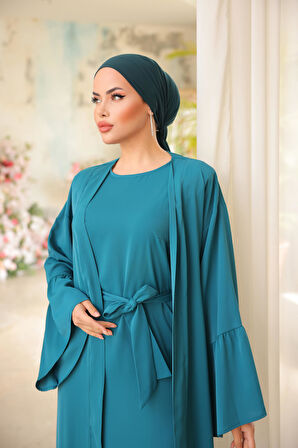 NİSSRA  FIRFIRLI İKİLİ TAKIM ABAYA NSR503801