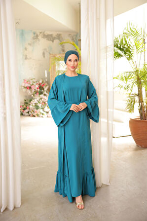 NİSSRA  FIRFIRLI İKİLİ TAKIM ABAYA NSR503801