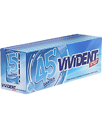 Vivident 45 Dakika Nane Aromalı Şekersiz Tatlandırıcılı Şerit Sakız 33 GR * 18 Adet