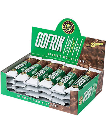 Kahve Dünyası Fıstık Parçalı Fıstık Ezmeli Gofrik 33GR * 24 Adet