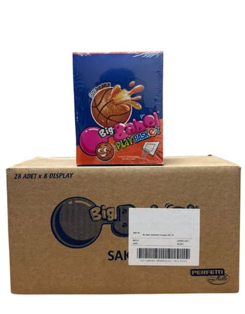 Big Babol Play Basket Kola Ve Limon Aromalı Balonlu Sakız ( 20 GR * 28 ) * 8 Adet