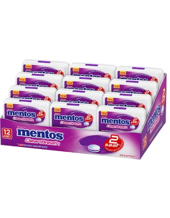 Mentos Clean Breath Orman Meyvesi Aromalı Şekersiz Tatlandırıcılı Tablet Şekerleme 21 GR X 12 Adet