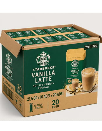 Starbucks Vanilla Latte 21.5 GR X 10 Adet X 20 Adet