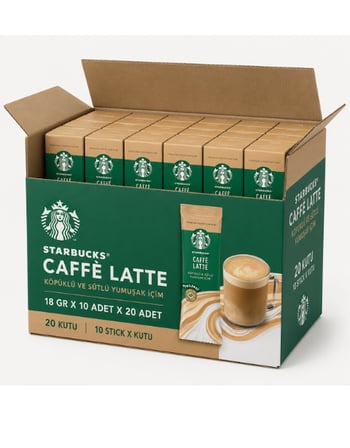 Starbucks Caffe Latte 18 GR X 10 Adet X 20 Adet