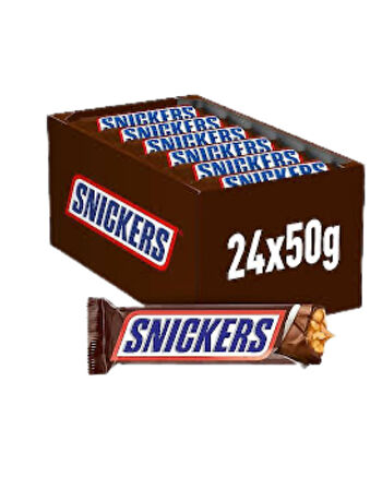 Snickers Yer Fıstıklı Çikolata 50 GR * 24 Adet
